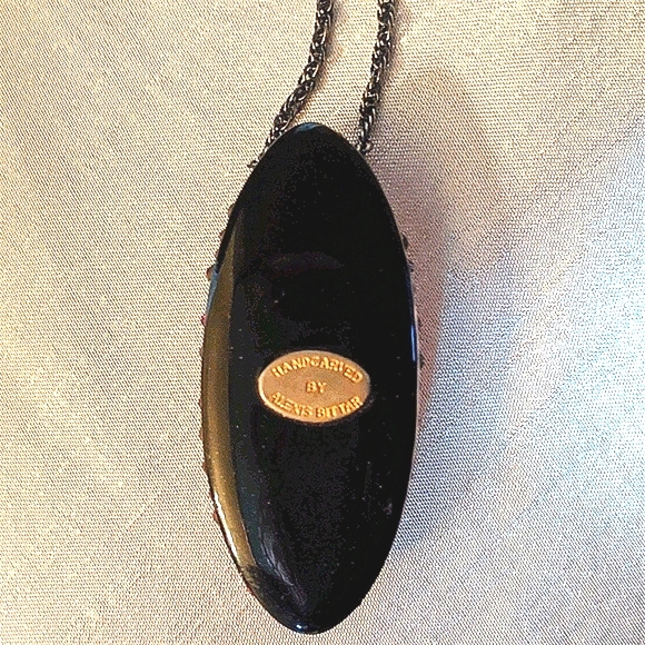 Alexis Bittar Large Pendant Necklace. 28" - Picture 4 of 7